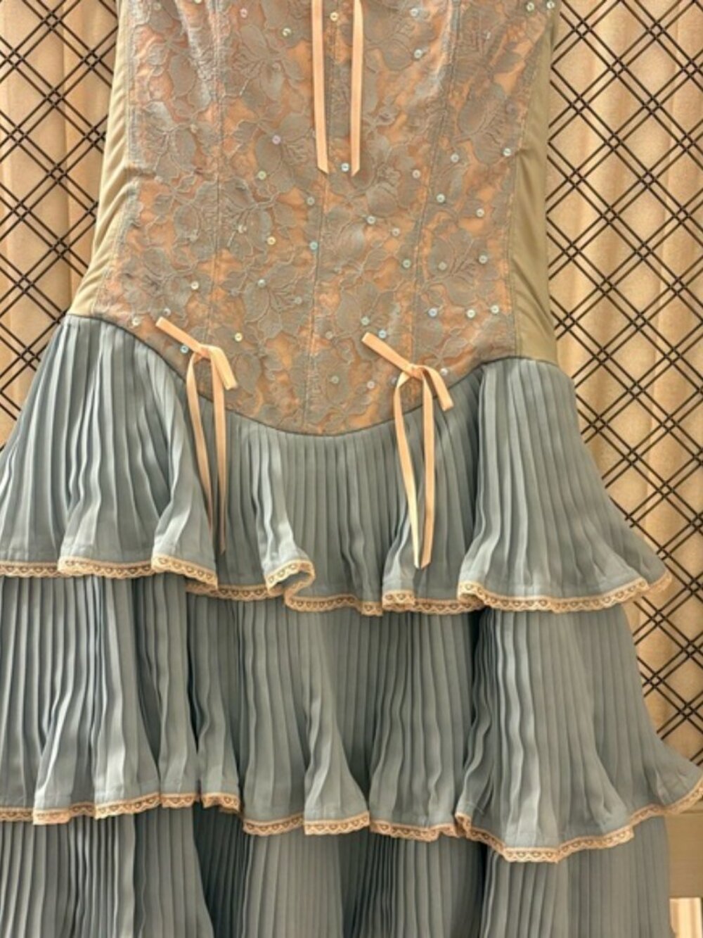 Betsey Johnson, ballet core corseted, tiered skirt dress. Size 2. Never worn. - Picture 6 of 12